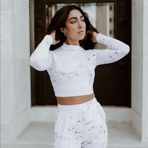 Buff Bunny Flo Shorts White Marble